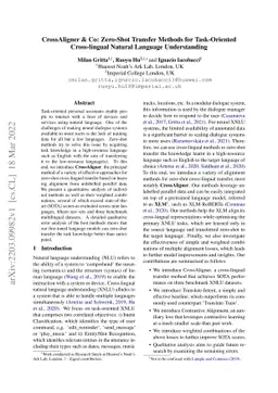CrossAligner & Co: Zero-Shot Transfer Methods for Task-Oriented
  Cross-lingual Natural Language Understanding