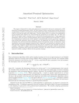 Amortized Proximal Optimization