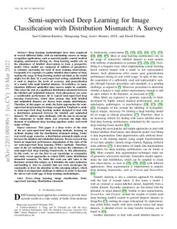Semi-supervised Deep Learning for Image Classification with Distribution
  Mismatch: A Survey
