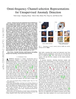 Omni-frequency Channel-selection Representations for Unsupervised
  Anomaly Detection
