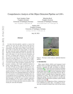 Comprehensive Analysis of the Object Detection Pipeline on UAVs