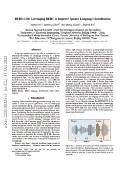 BERT-LID: Leveraging BERT to Improve Spoken Language Identification