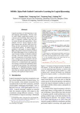 MERIt: Meta-Path Guided Contrastive Learning for Logical Reasoning