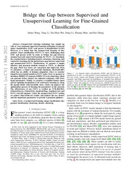 Bridge the Gap between Supervised and Unsupervised Learning for
  Fine-Grained Classification