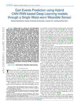 Gait Events Prediction using Hybrid CNN-RNN-based Deep Learning models
  through a Single Waist-worn Wearable Sensor