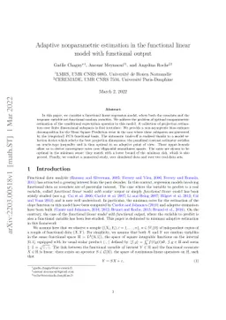 Adaptive nonparametric estimation in the functional linear model with
  functional output