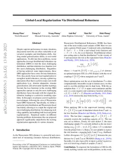 Global-Local Regularization Via Distributional Robustness