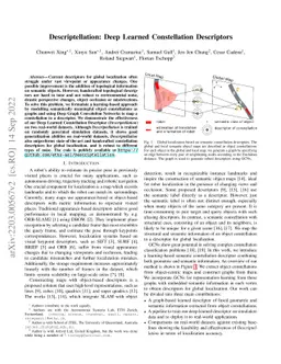 Descriptellation: Deep Learned Constellation Descriptors