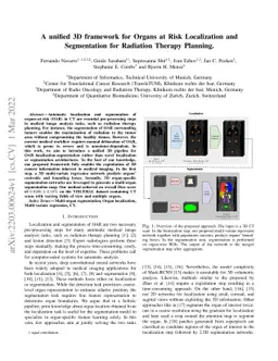 A unified 3D framework for Organs at Risk Localization and Segmentation
  for Radiation Therapy Planning