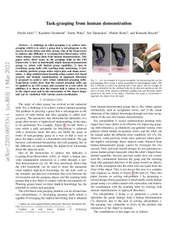 Task-grasping from human demonstration