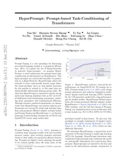 HyperPrompt: Prompt-based Task-Conditioning of Transformers
