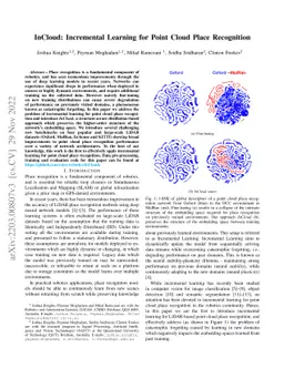 InCloud: Incremental Learning for Point Cloud Place Recognition