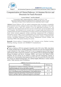 Computerization of Clinical Pathways: A Literature Review and Directions
  for Future Research