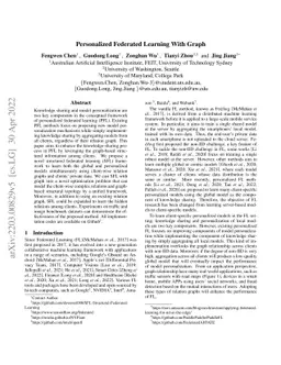 Personalized Federated Learning With Graph