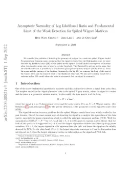 Asymptotic Normality of Log Likelihood Ratio and Fundamental Limit of
  the Weak Detection for Spiked Wigner Matrices
