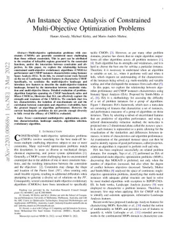 An Instance Space Analysis of Constrained Multi-Objective Optimization
  Problems