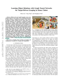 Learning Object Relations with Graph Neural Networks for Target-Driven
  Grasping in Dense Clutter