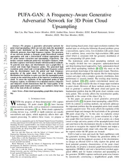 PUFA-GAN: A Frequency-Aware Generative Adversarial Network for 3D Point
  Cloud Upsampling