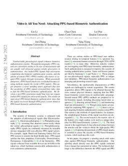 Video is All You Need: Attacking PPG-based Biometric Authentication