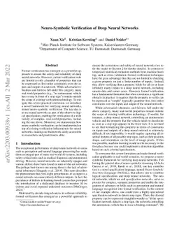 Neuro-Symbolic Verification of Deep Neural Networks