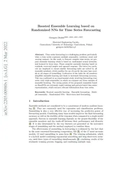 Boosted Ensemble Learning based on Randomized NNs for Time Series
  Forecasting