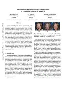 Discriminating Against Unrealistic Interpolations in Generative
  Adversarial Networks