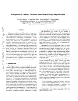 Unsupervised Anomaly Detection from Time-of-Flight Depth Images