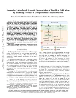 Improving Lidar-Based Semantic Segmentation of Top-View Grid Maps by
  Learning Features in Complementary Representations