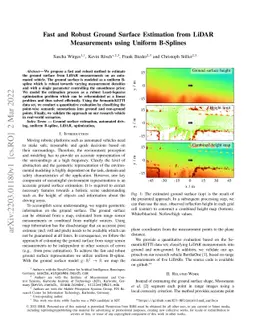 Fast and Robust Ground Surface Estimation from LIDAR Measurements using
  Uniform B-Splines