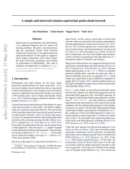 A Simple and Universal Rotation Equivariant Point-cloud Network