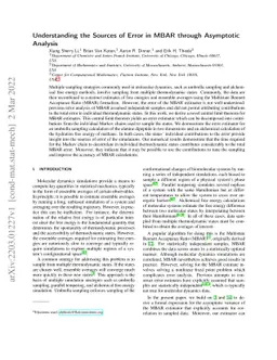 Understanding the Sources of Error in MBAR through Asymptotic Analysis