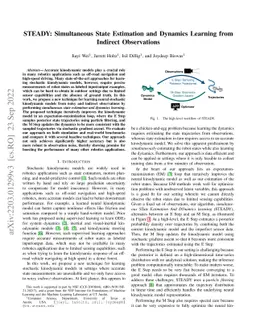STEADY: Simultaneous State Estimation and Dynamics Learning from
  Indirect Observations