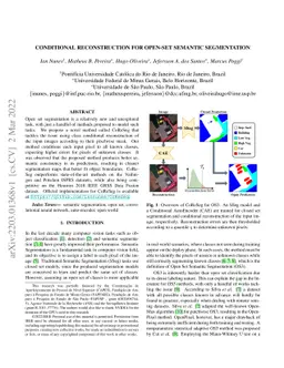 Conditional Reconstruction for Open-set Semantic Segmentation