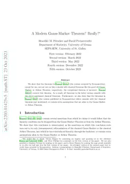 A Modern Gauss-Markov Theorem? Really?