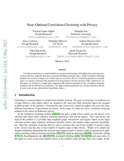 Near-Optimal Correlation Clustering with Privacy