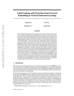 Label Leakage and Protection from Forward Embedding in Vertical
  Federated Learning