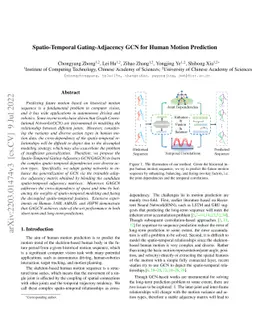 Spatio-Temporal Gating-Adjacency GCN for Human Motion Prediction