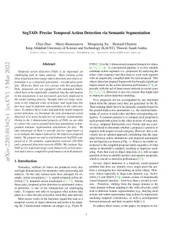 SegTAD: Precise Temporal Action Detection via Semantic Segmentation