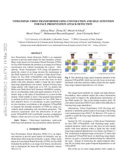 ViTransPAD: Video Transformer using convolution and self-attention for
  Face Presentation Attack Detection