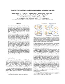 Towards Universal Backward-Compatible Representation Learning