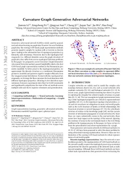 Curvature Graph Generative Adversarial Networks