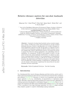 Relative distance matters for one-shot landmark detection