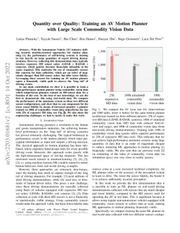 Quantity over Quality: Training an AV Motion Planner with Large Scale
  Commodity Vision Data