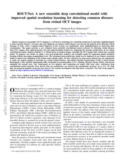 ROCT-Net: A new ensemble deep convolutional model with improved spatial
  resolution learning for detecting common diseases from retinal OCT images