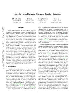 Label-Only Model Inversion Attacks via Boundary Repulsion