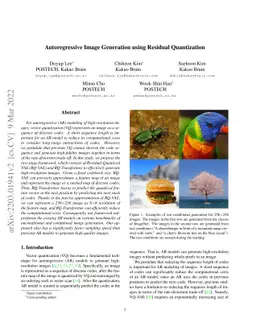 Autoregressive Image Generation using Residual Quantization