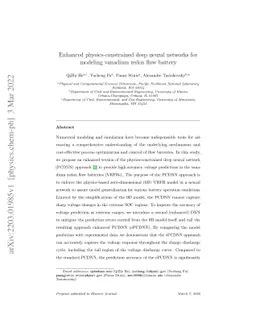 Enhanced physics-constrained deep neural networks for modeling vanadium
  redox flow battery