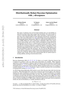 Distributionally Robust Bayesian Optimization with $\varphi$-divergences