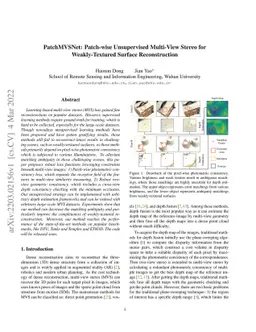 PatchMVSNet: Patch-wise Unsupervised Multi-View Stereo for
  Weakly-Textured Surface Reconstruction
