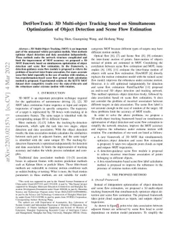 DetFlowTrack: 3D Multi-object Tracking based on Simultaneous
  Optimization of Object Detection and Scene Flow Estimation